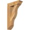 Ekena Millwork Funston Traditional Rough Sawn Bracket w/ Offset Brace, Western Red Cedar, 6"W x 18"D x 30"H BKT0604X18X30FST01RWR - alternate 1